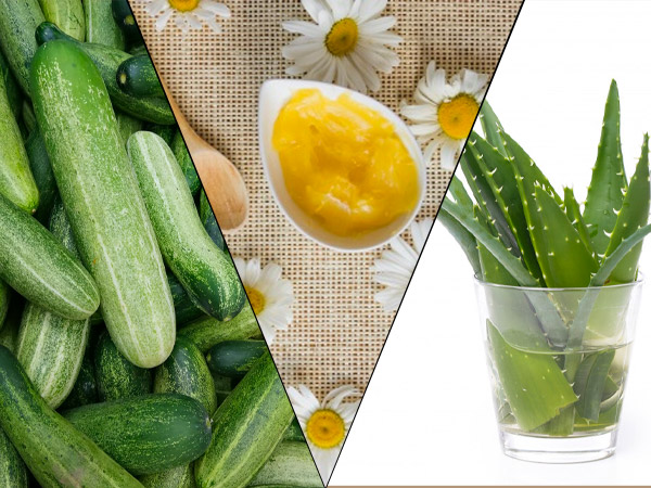  4. ಸೌತೆಕಾಯಿ, ಶಿಯಾ ಬಟರ್ ಹಾಗೂ ಲೋಳೆಸರ