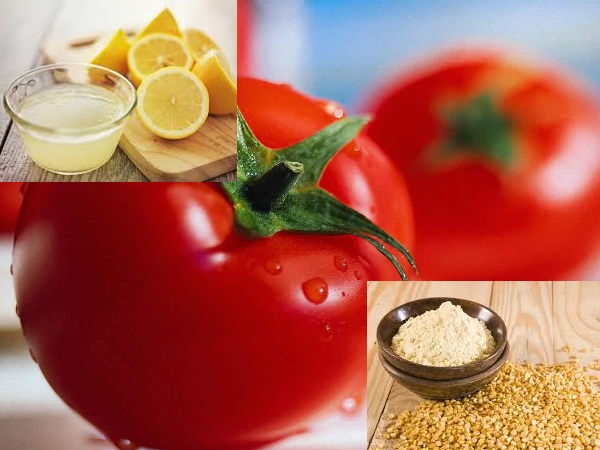 5. ಟಮೋಟೋ, ಕಡಲೆಹಿಟ್ಟು ಮತ್ತು ಲಿಂಬೆ 