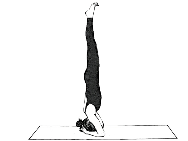 7. ಶೀರ್ಷಾಸನ (ಹೆಡ್‌ಸ್ಟ್ಯಾಂಡ್ ಭಂಗಿ)