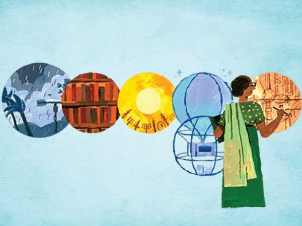 Google Doodle Celebrates 104th birth anniversary Anna Mani; Know about Indian physicist and meteorologist in kannada