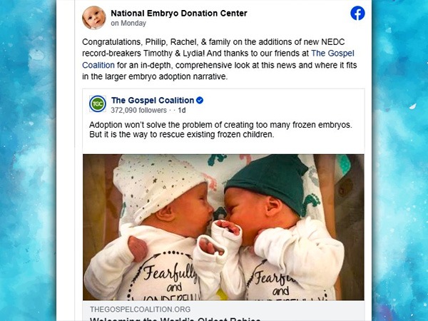 US Couple welcome twins from embryos frozen 30 years ago, Know details