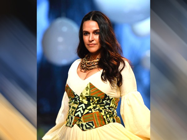 Lakme Fashion Week 2023 : Actres Neha Dhupia Ramp Walk In this Sizzling Dress