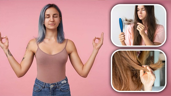 Yoga mudra to control hair fall