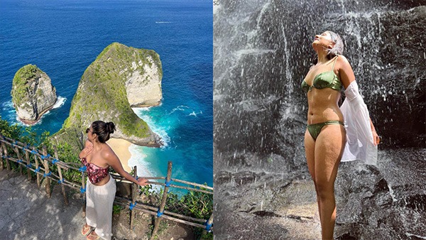 Kannada Serial Actress Namrtha Gowda and Aishwaryashindogi Hot Bikini Look