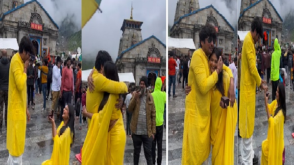  Love Proposal In Kedarnath Temple Goes Viral: Nettigen Condemmed This Act
