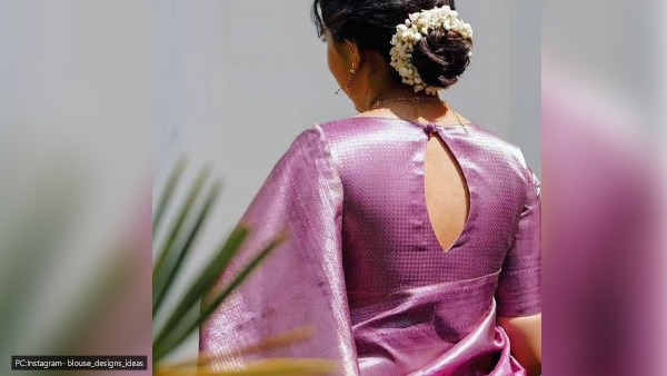 Trendy Blouse Design For Traditional Saree