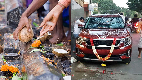 What Is the Significance of Breaking Coconut on Auspicious Occasions in the Temple in Kannada.