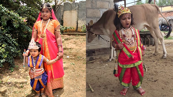 Krishna Vesha Kids Photos