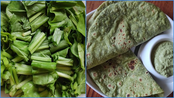 palak chapati recipe,