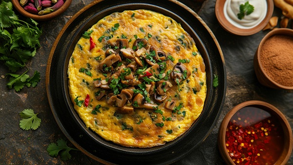mushroon omelette recipe,