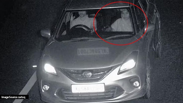 mystery woman captured in car In AI Image