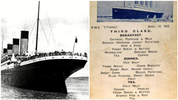 Menu Card Of Titanic Before Going To Sink Is Viral Menu Card Of Titanic Before Going To Sink Is Viral
