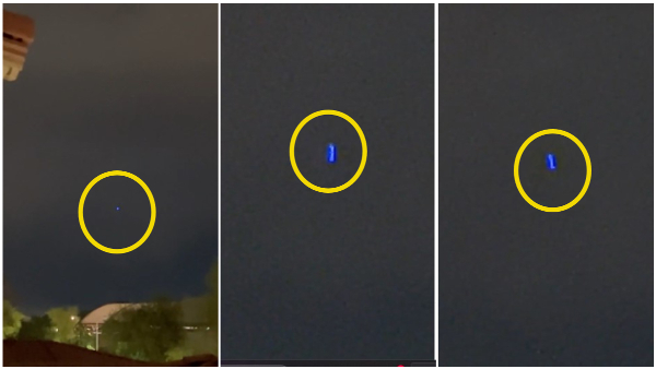 Mysterious Blue Object In Night Sky Video Gone Viral