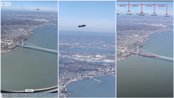 UFO Caught On Camera Passenger Captures Unidentified Object From Flight