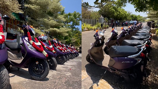 Raghava Lawrence Gifts Bikes For Physically Challenged People Raghava Lawrence Gifts Bikes For Physically Challenged People