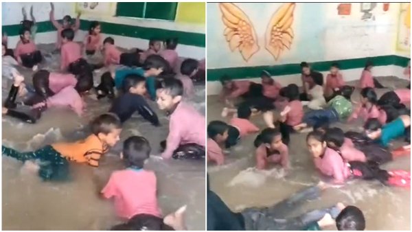 Heat Wave Effect School Converts Classroom Into Swimming Pool