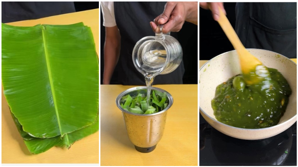 Vlogger Makes Banana Leaf Halwa