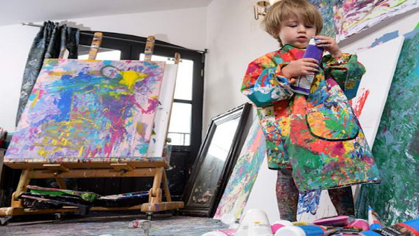 2-Year-Old Boy Paintings Sold For Rs 6 Lakh Netizens Shocked