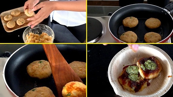 aloo paneer peas tikki