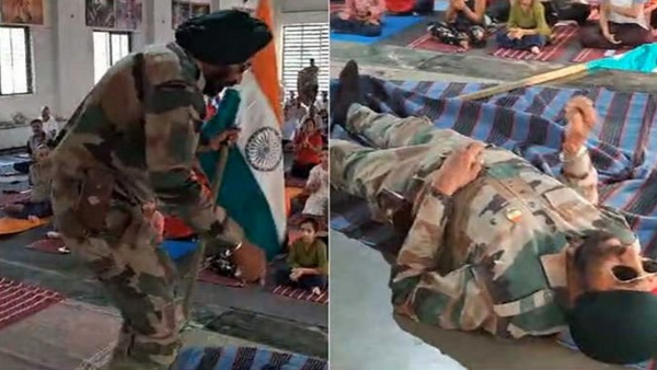 Retired Soldier Collapses On Stage While Singing Shocked