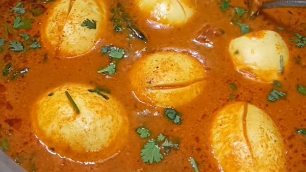 How To Make Special Taste Egg Sambar Recipe At Home In Kannada