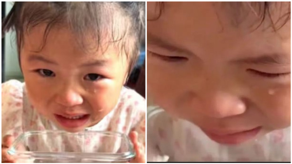 Father Punished Little Girl By Filling The Bowl With Tears