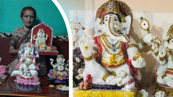 God s Idol Has Blossomed Through Cotton By 86 Year Old Artist