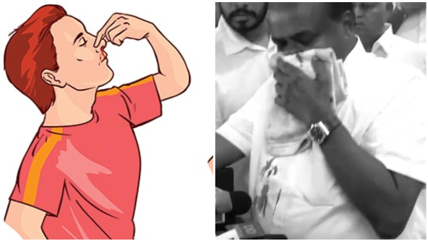 Kumaraswamy s Nose Bleeds In Press Conference What Is The Reason Behind This