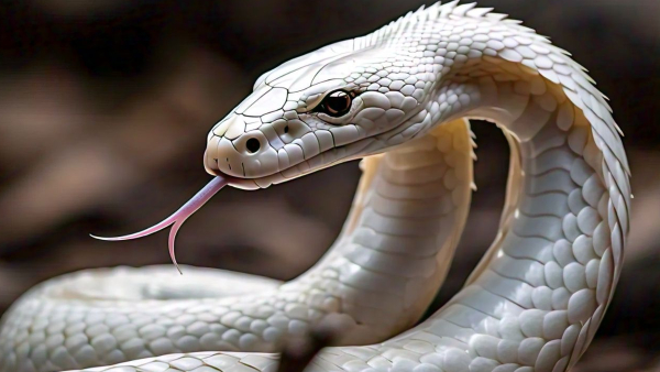 Rare White Cobra Spotted In Uttar Pradesh