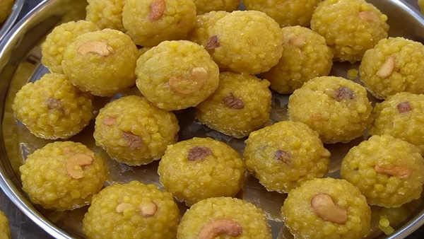 How To Make Bundi Ladu Recipe At Home In Kannada