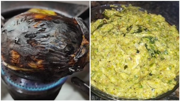 How To Make Brinjal Chutney Recipe At Home In Kannada