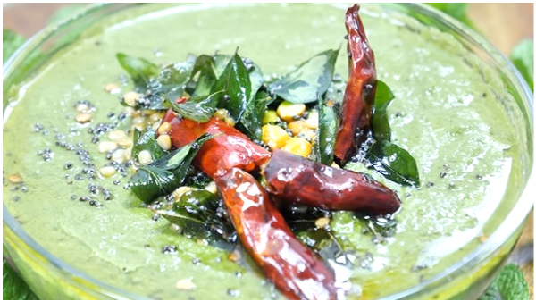 How To Make Pudina Chutney Recipe At Home In Kannada