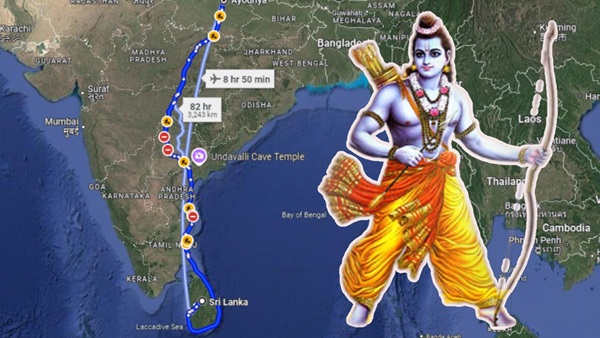 sri lanka to ayodhya distance sri lanka to ayodhya distance