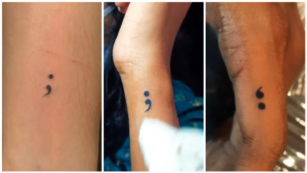 Have You Ever Seen Someone With A Semicolon Tattoo Meaning Of Semicolon Tattoo