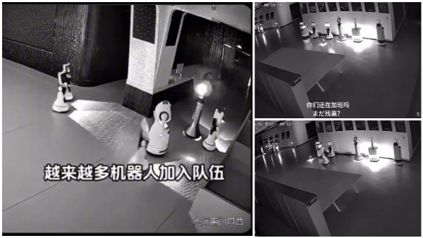 AT Robot Kidnaps 12 Larger Bots From Showroom Video Viral