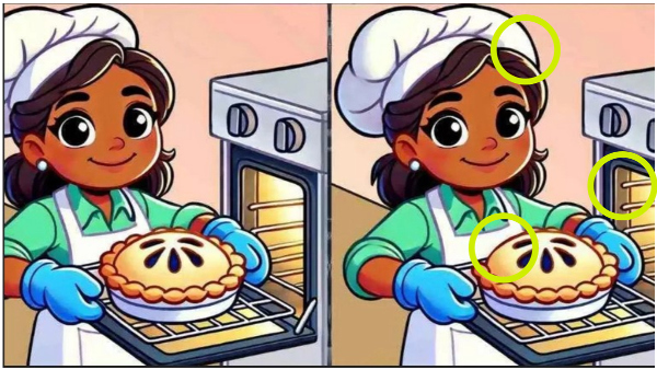 Brain Teaser Spot All 3 Differences in 13 Seconds