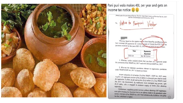 GST Notice To Pani Puri Vendor GST Notice To Pani Puri Vendor