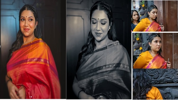 Sanvi Sudeep Saree blouse