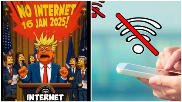 Viral Alert Simpson Poster Sparks Rumors Of Internet Shutdown On January 16
