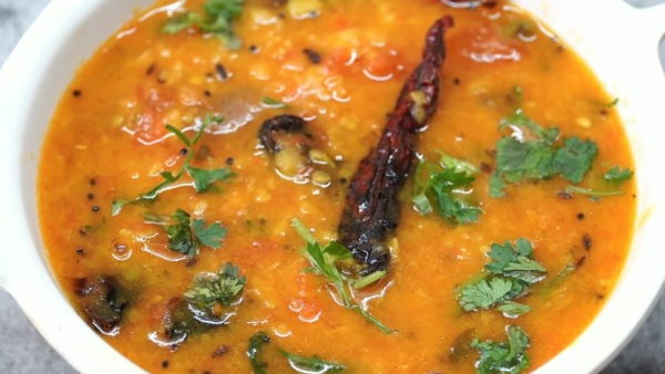 How To Make Andra Style Tomato Dal Sambar At Home In Kannada