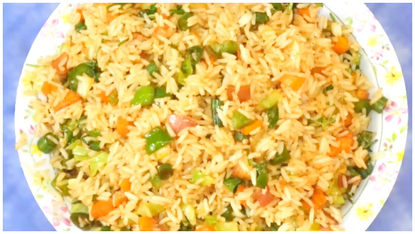 How To Make Veg Fried Rice Within 5 Minutes At Home In Kannada