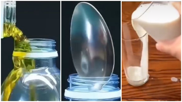 How To Put Oil In Bottles Using Spoon Here Is The Easy Tricks