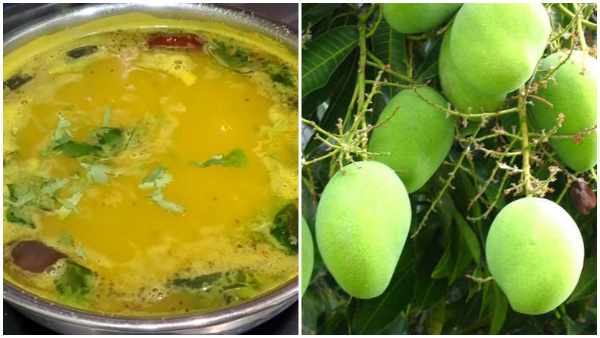 How To Make Raw Mango Rasam At Home In Kannada
