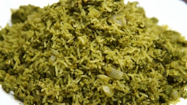 How To Make Restaurant Taste Green Egg Fried Rice At Home In Kannada