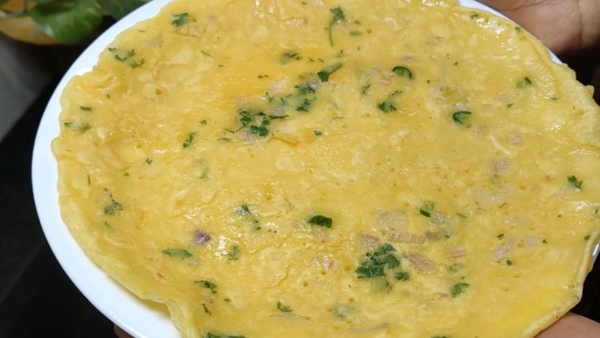 How To Make Eggless Omelette For Protein Rich Breakfast At Home In Kannada