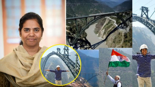 Madhavi Latha and Chenab Bridge