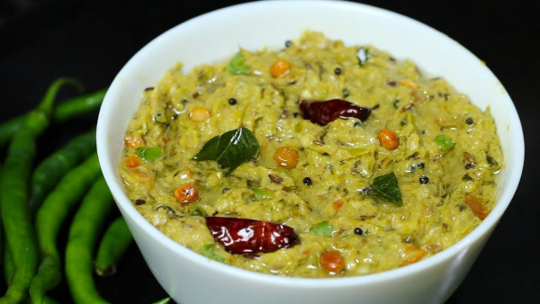How To Make Andra Style Green Chilli Chutney At Home In Kannada