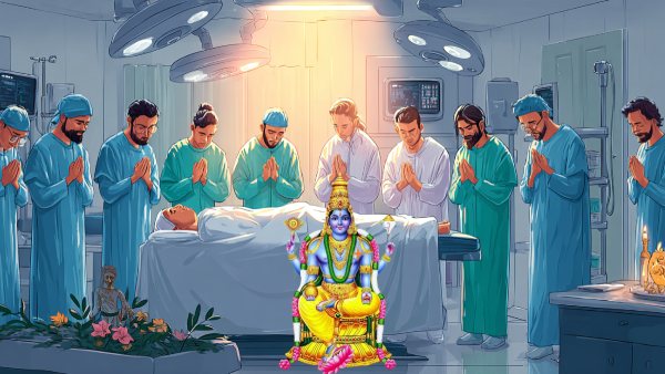 Doctors Chant Dhanvantri Mantra