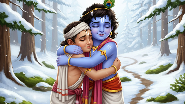 Share These Amazing Photos Of Krishna And Sudama With Your Friends