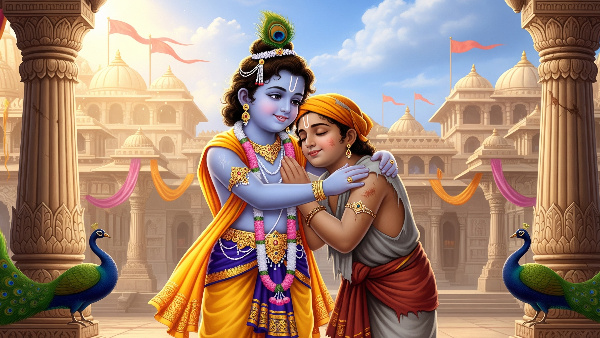 Share These Amazing Photos Of Krishna And Sudama With Your Friends